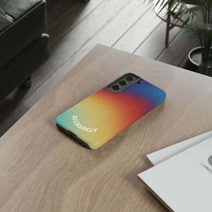 Faded Sunset Aura Tough Phone Case for Samsung