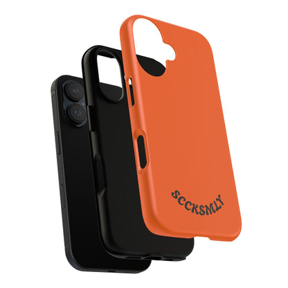 SOLID Tangerine Tough Case for Apple