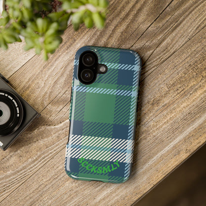 Earth and Sky Plaid Phone Case for Apple