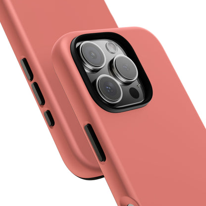 SOLID Guava Melon Wave Tough Phone Case for Apple