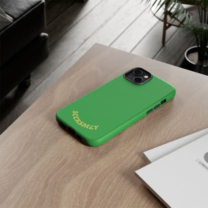 SOLID Green Grin Tough Case for Apple