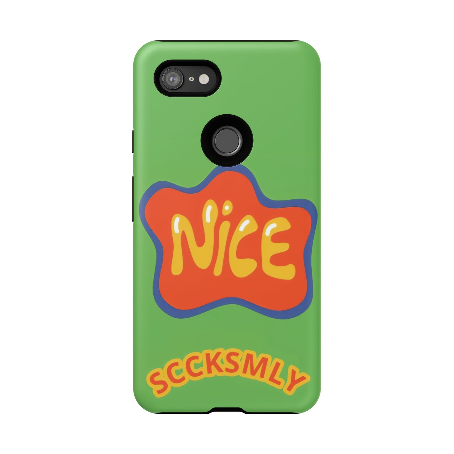 Green "NICE" Tough Phone Case for Google Pixel