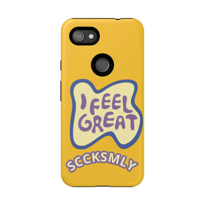 Yellow "I FEEL GREAT" Tough Phone Case for Google Pixel
