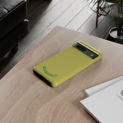 SOLID Lemon Pop Tough Case for Google Pixel