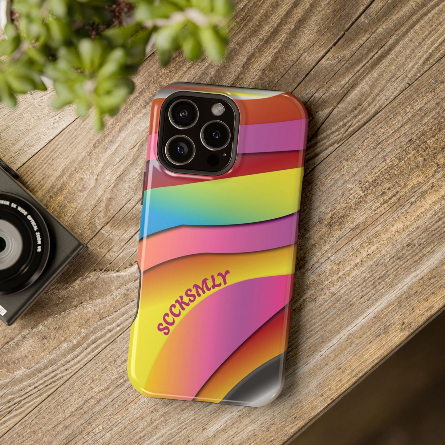 Modern Retro Rainbow Phone Case for Apple