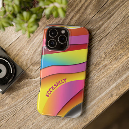 Modern Retro Rainbow Phone Case for Apple