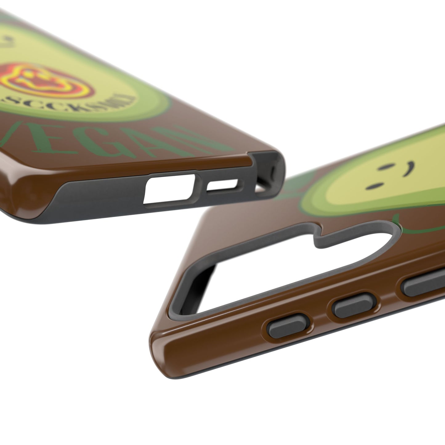 Playful Vegan Avocado Phone Case for Samsung