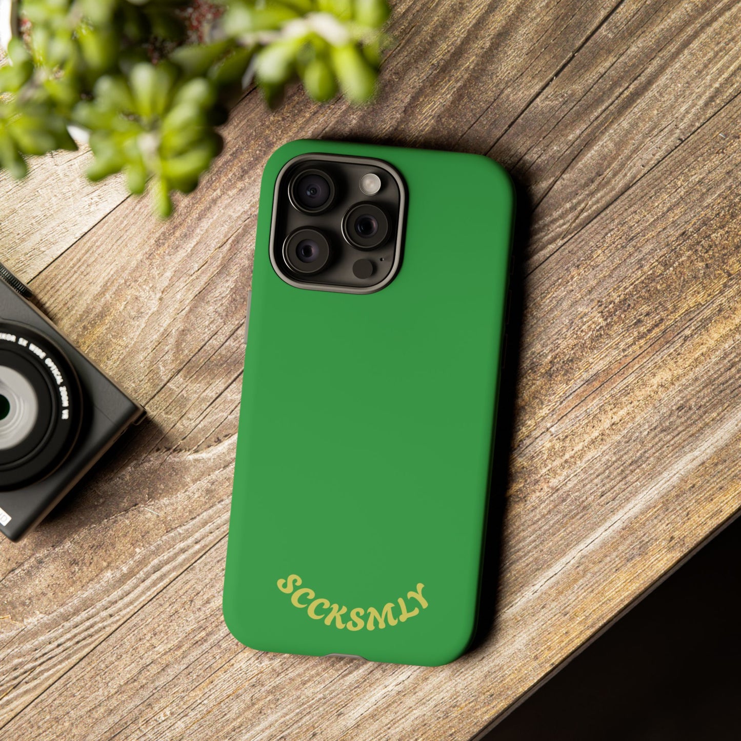 SOLID Green Grin Tough Case for Apple