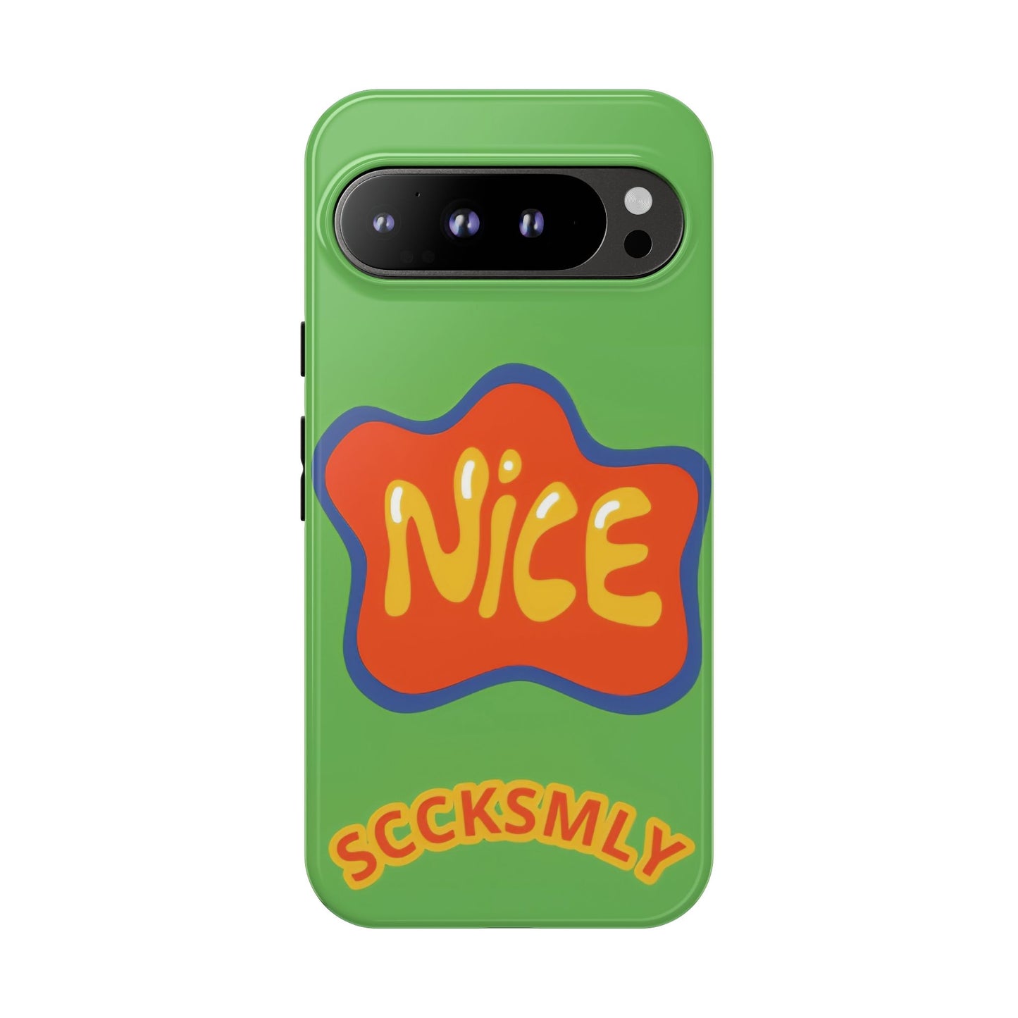 Green "NICE" Tough Phone Case for Google Pixel