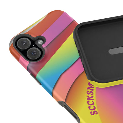 Modern Retro Rainbow Phone Case for Apple