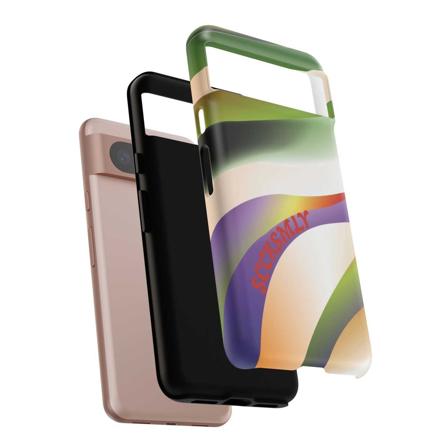 Green Waves Phone Case for Google Pixel