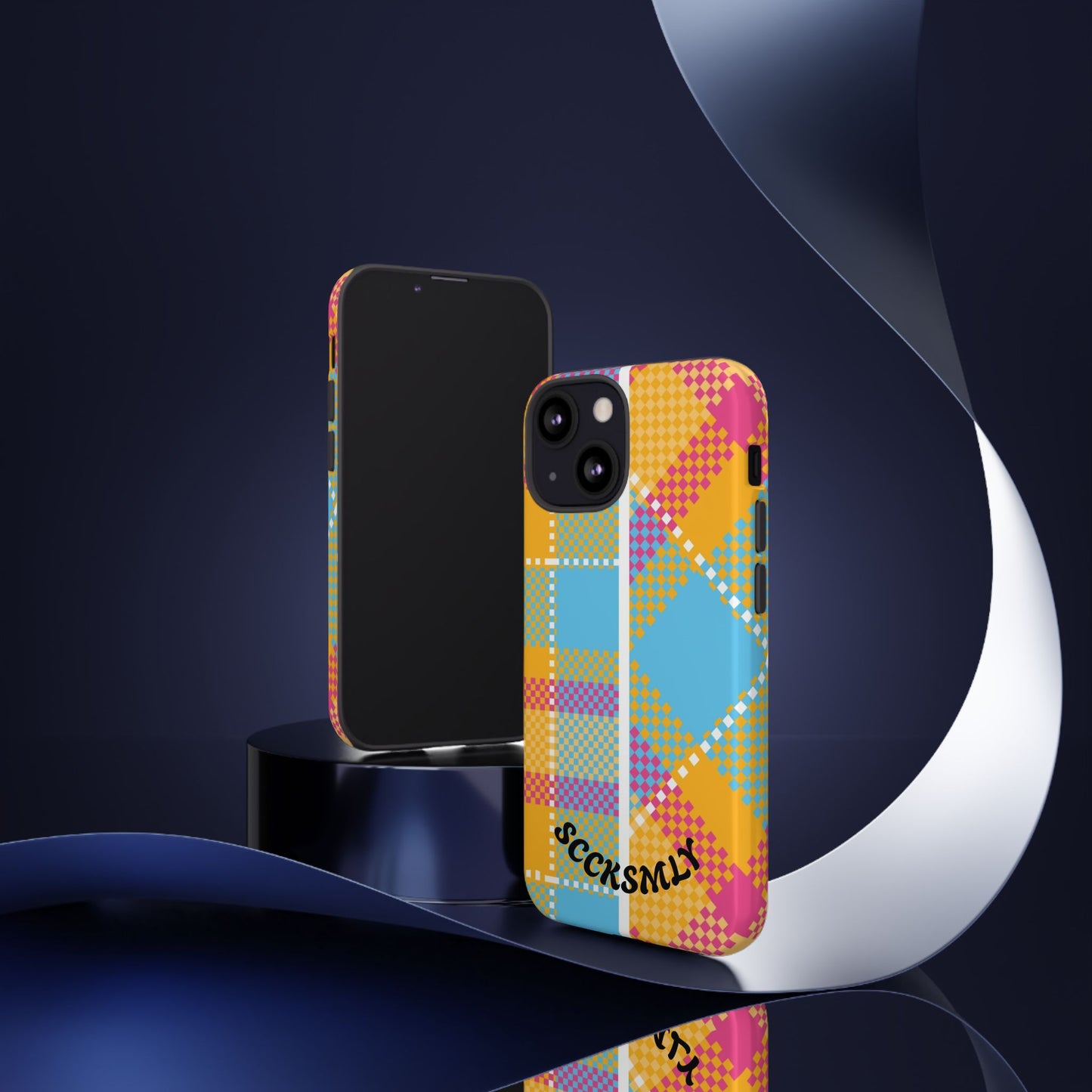 Pattern Punch Phone Case for Apple