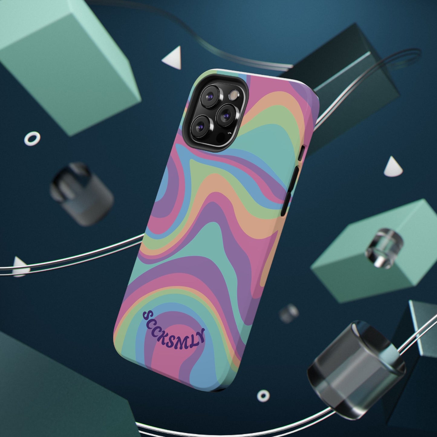 Pastel Swirl Phone Case for Apple