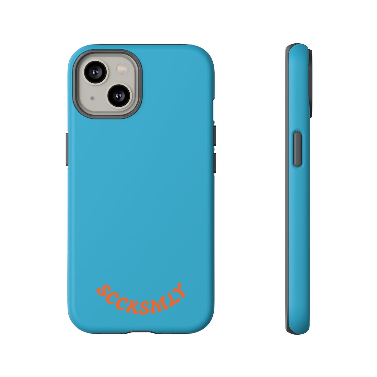 SOLID Blue Spook Tough Case for Apple