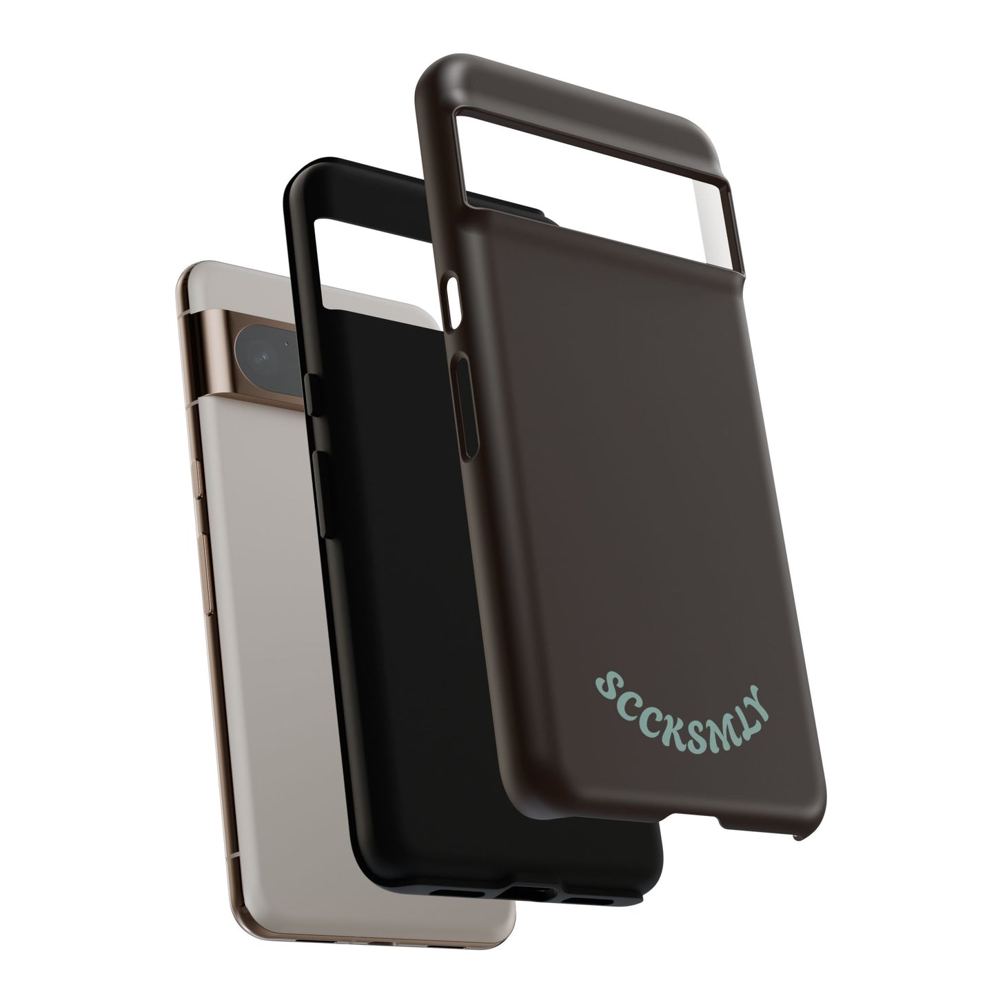 SOLID Espresso Mint Tough Phone Case for Google Pixel