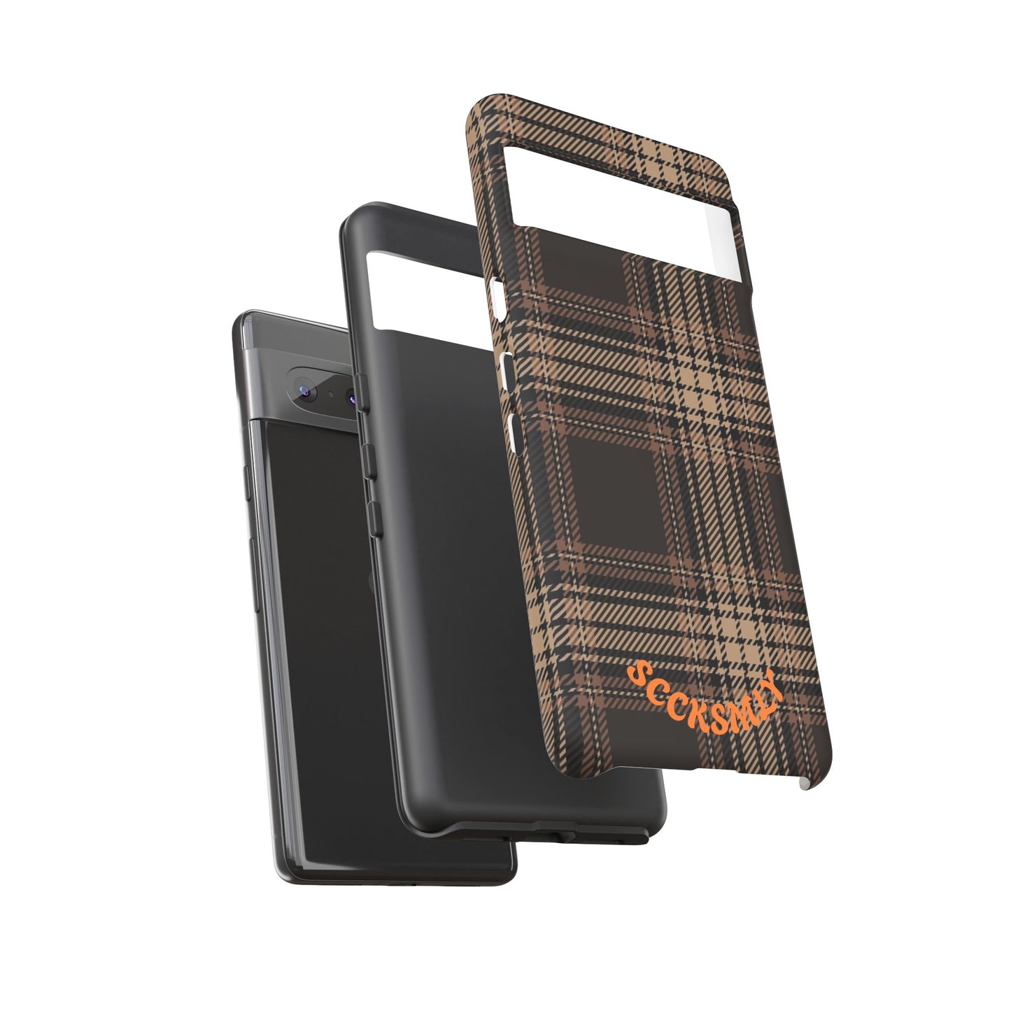 Brown Bread Plaid Tough Phone Case for Google Pixel