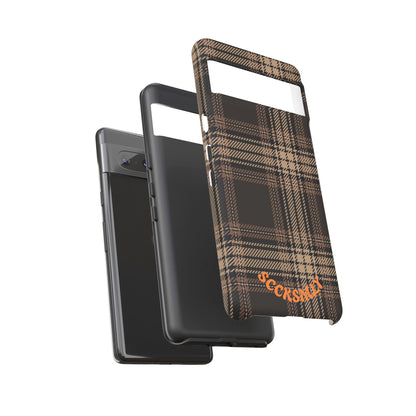 Brown Bread Plaid Tough Phone Case for Google Pixel