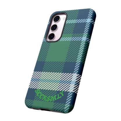 Earth and Sky Plaid Tough Phone Case for Samsung