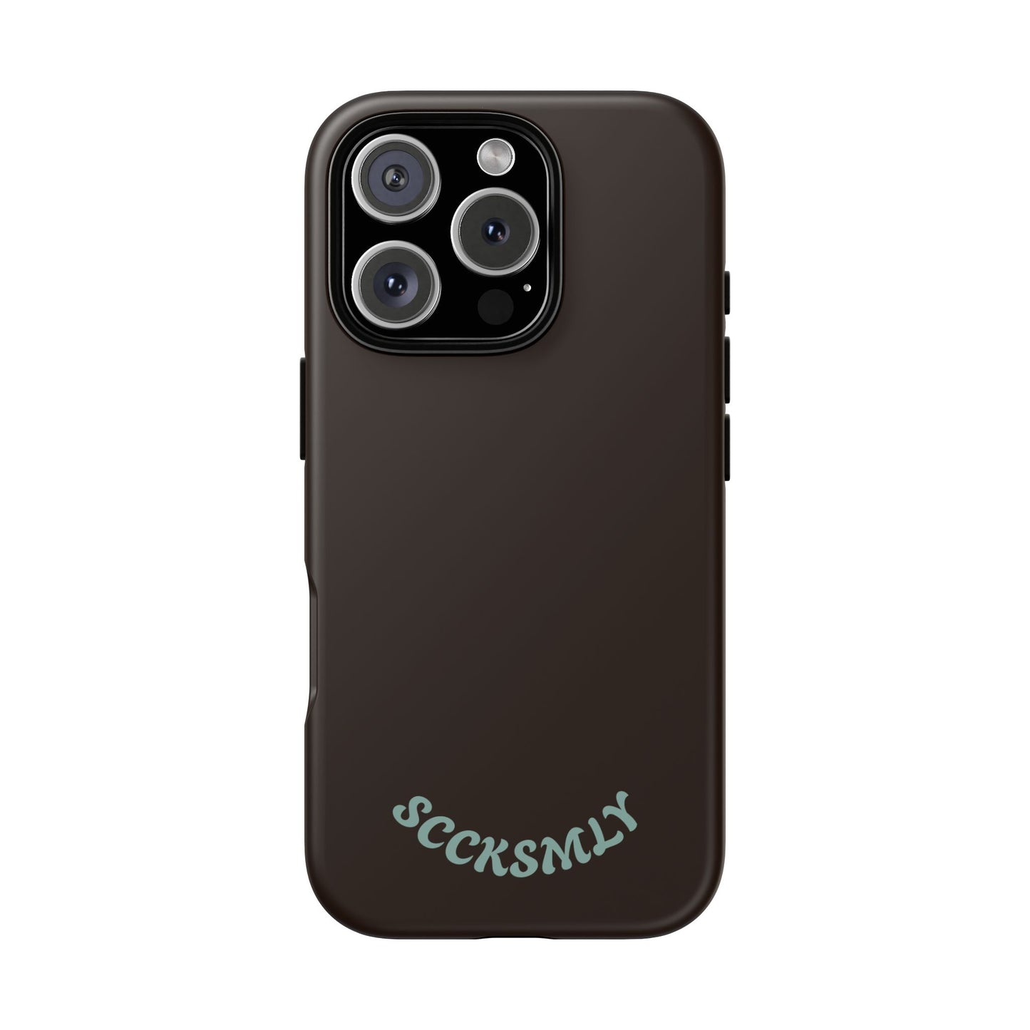 SOLID Espresso Mint Tough Phone Case for Apple