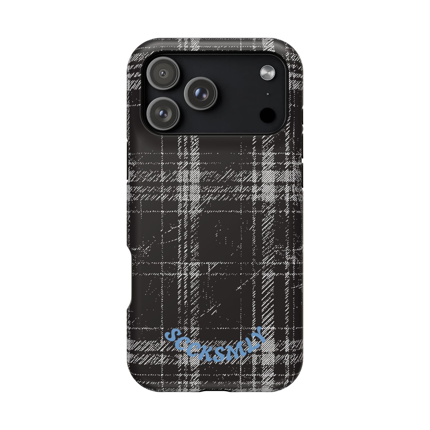 Smoky Grungy Plaid Phone Case for Apple