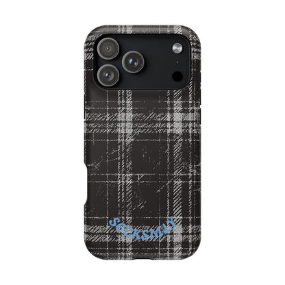 Smoky Grungy Plaid Phone Case for Apple