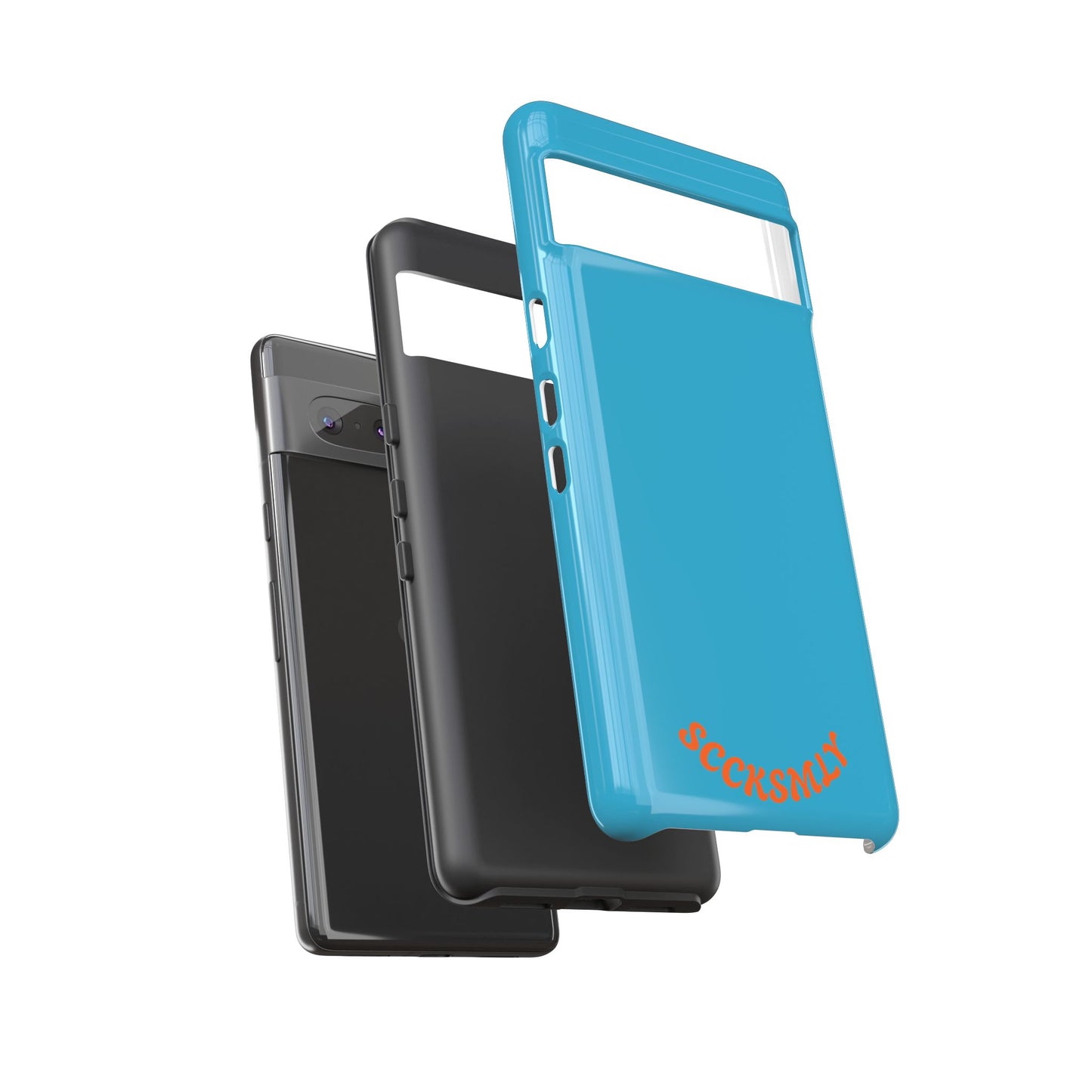 SOLID Blue Spook Tough Case for Google Pixel