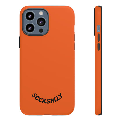 SOLID Tangerine Tough Case for Apple