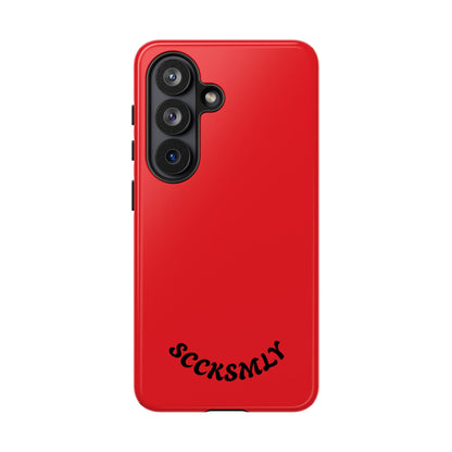 SOLID Screaming Red Tough Case for Samsung