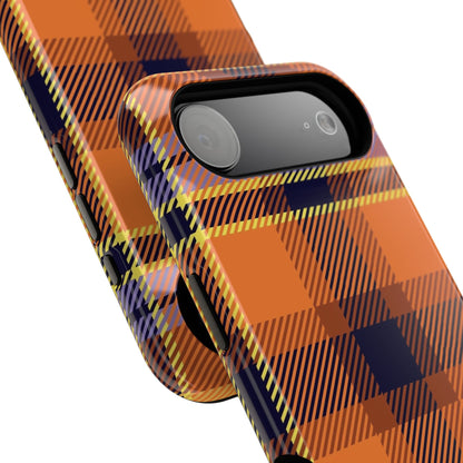 Orange Sickle Plaid  Phone Case for Apple