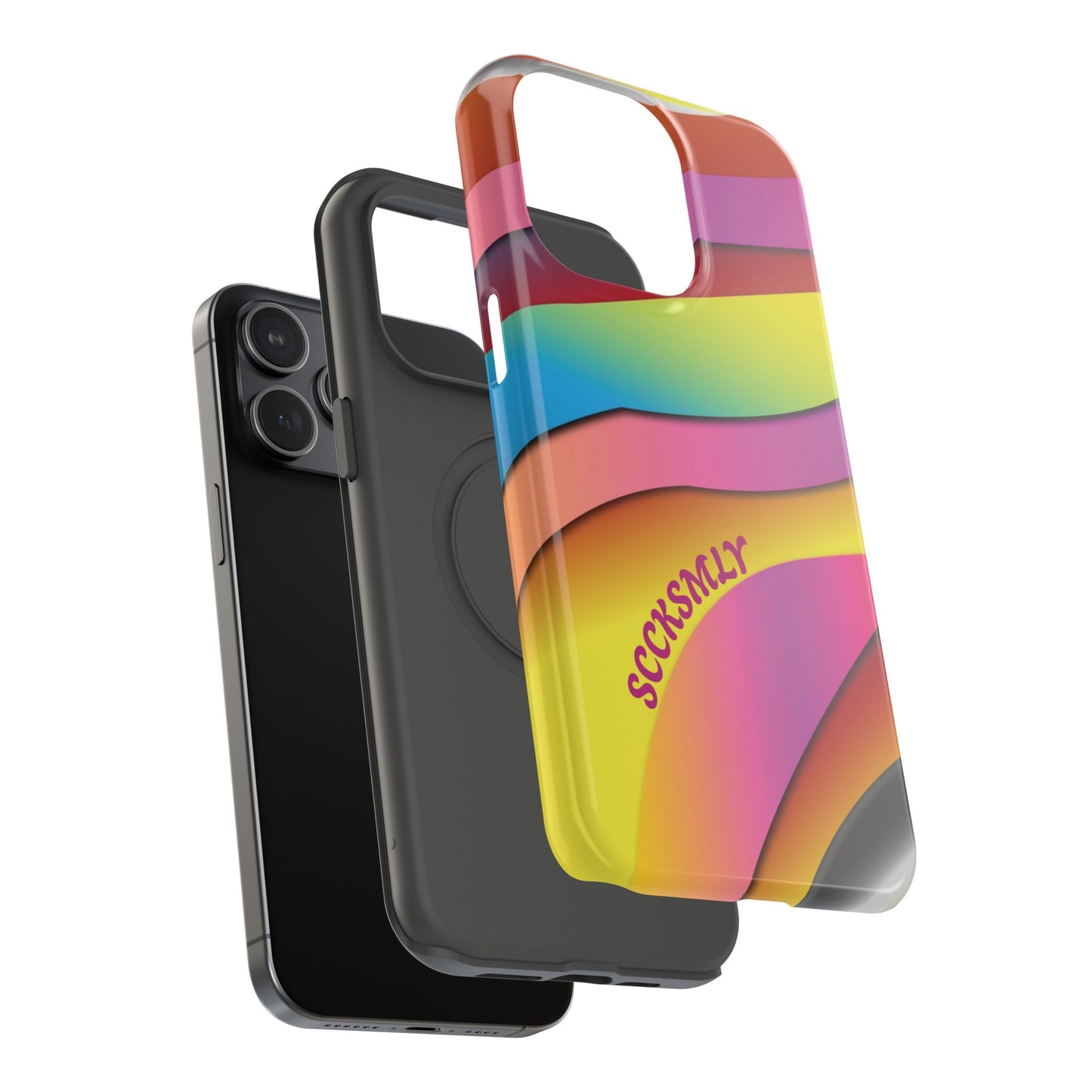 Modern Retro Rainbow Phone Case for "IOS or Apple"
