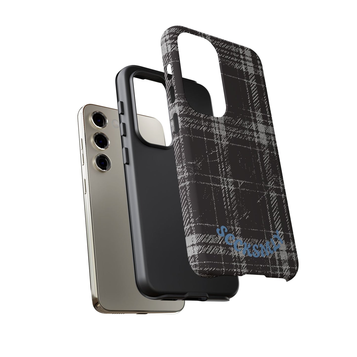 Smoky Grungy Plaid Phone Case for Samsung