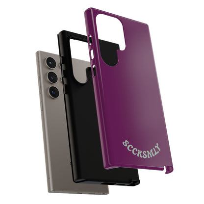 SOLID Amethyst Matte Tough Phone Case for Samsung