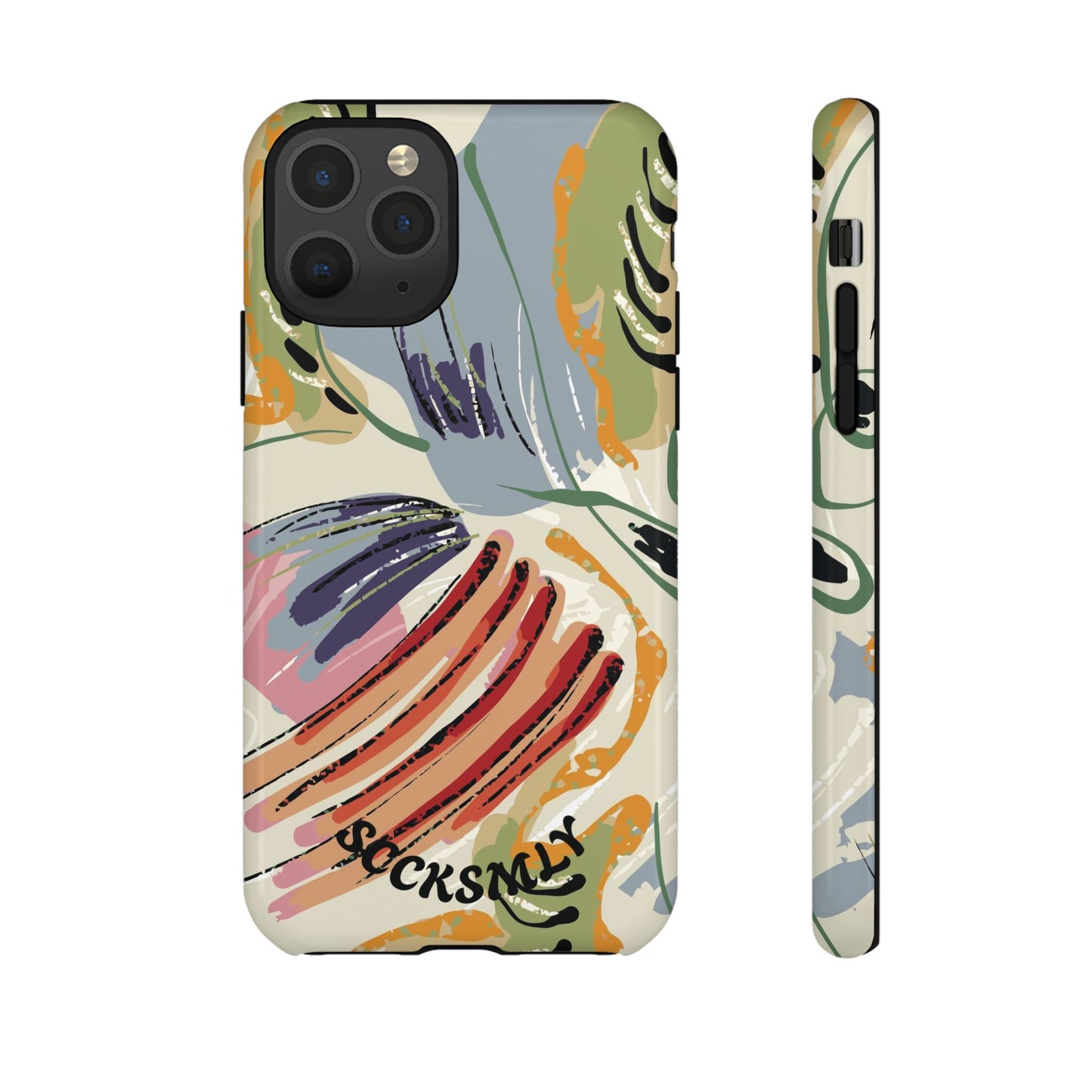 Botanical Strokes Palette Tough Phone Case for Apple