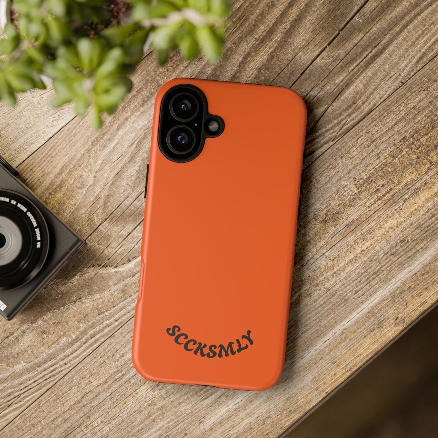 SOLID Tangerine Tough Case for Apple
