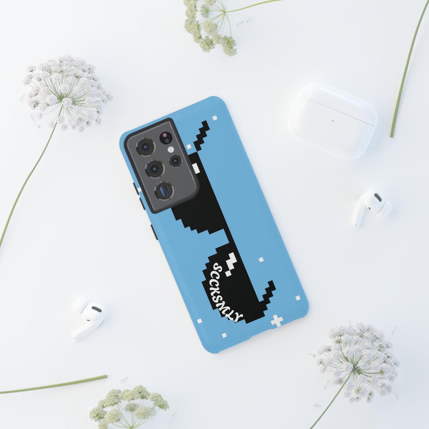 Pixel Glass Tough Phone Case for Samsung