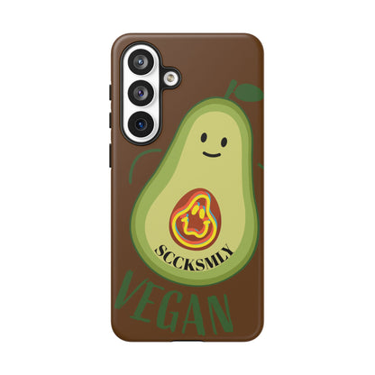 Playful Vegan Avocado Phone Case for Samsung