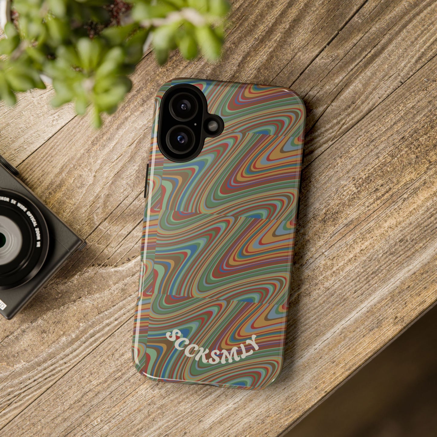 Earthly Waves Tough Phone Case for Apple