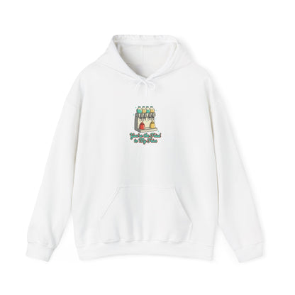 Pantry Label Art Hoodie | retro diner matchbook, vintage grocery sign print