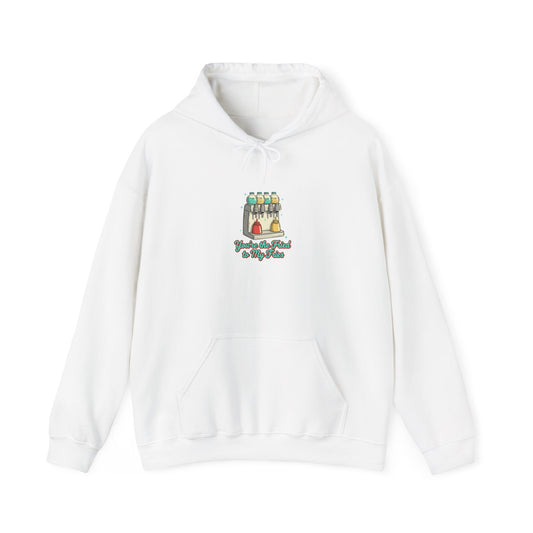 Pantry Label Art Hoodie | retro diner matchbook, vintage grocery sign print