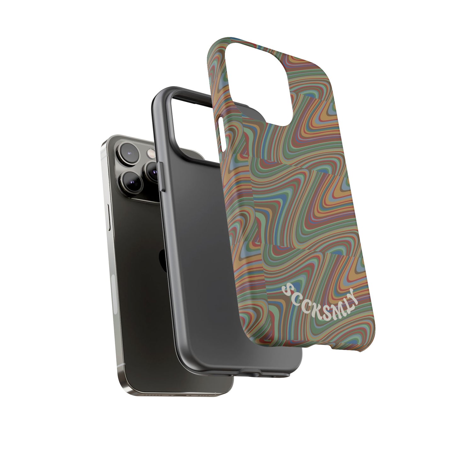 Earthly Waves Tough Phone Case for Apple