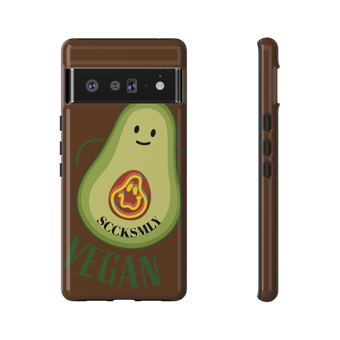 Playful Vegan Avocado Phone Case for Google Pixel