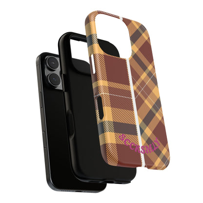 Autumn Plaid Phone Case for Apple