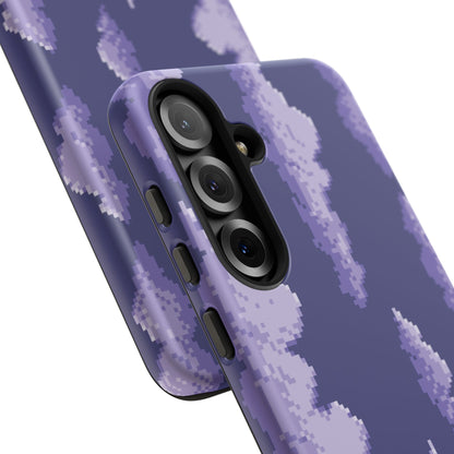 Lilac Pixel Cloud Tough Phone Case for Samsung
