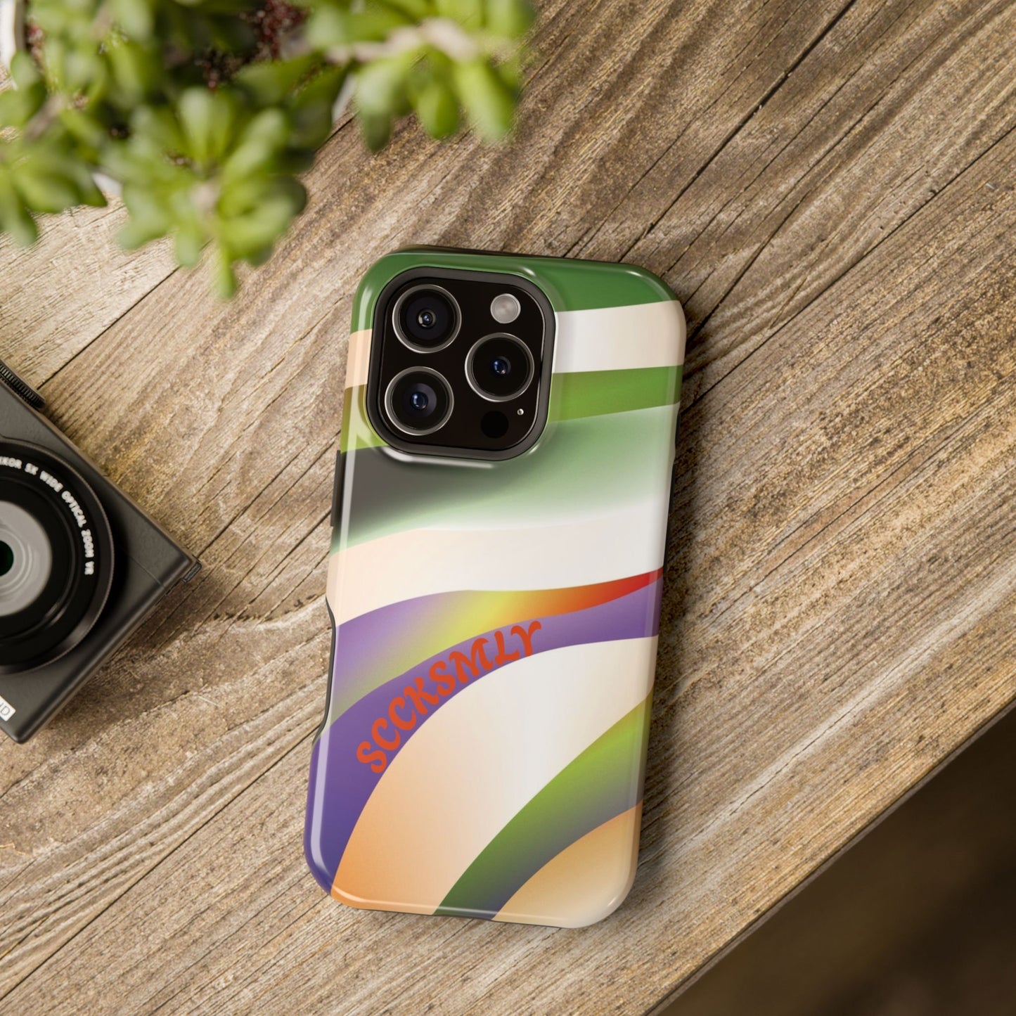 Green Waves Phone Case for Apple
