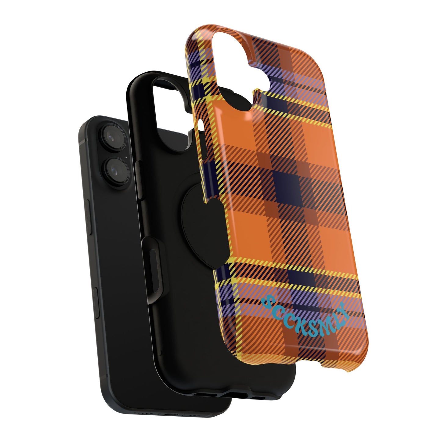 Orange Sickle Plaid  Phone Case for Apple