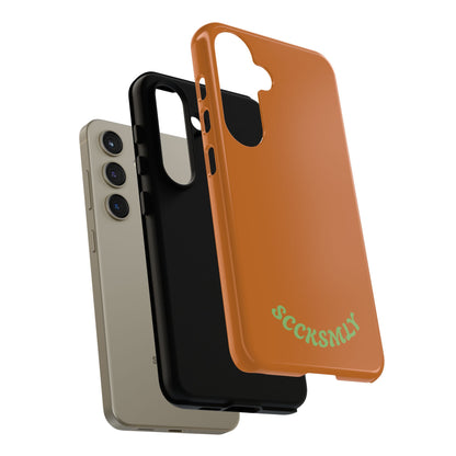 SOLID Terracotta Coal Tough Case for Samsung
