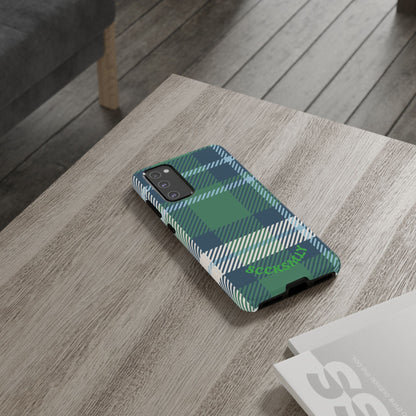 Earth and Sky Plaid Tough Phone Case for Samsung