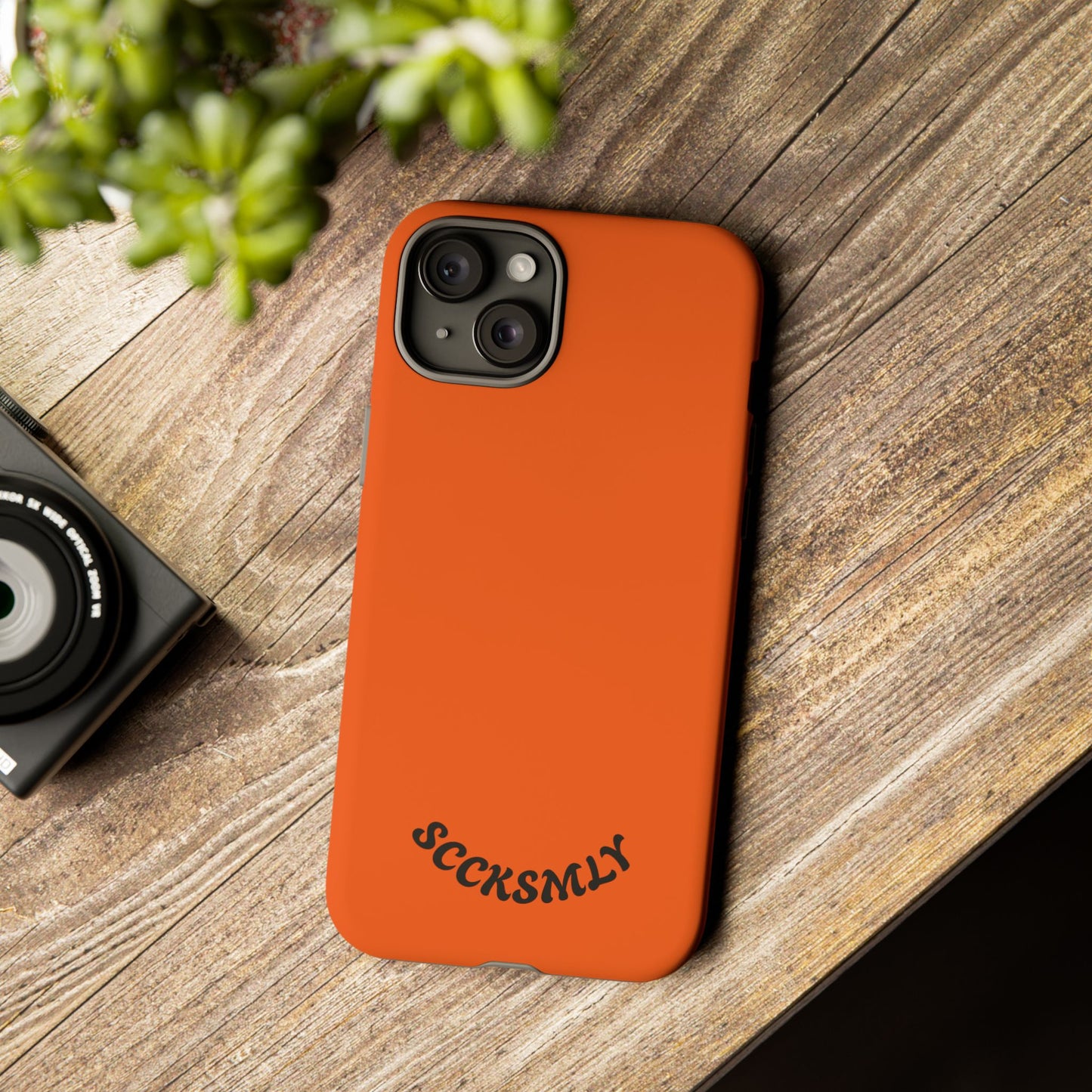 SOLID Tangerine Tough Case for Apple