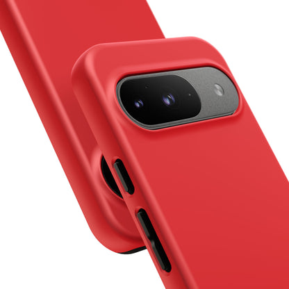 SOLID Screaming Red Tough Casee for Google Pixel
