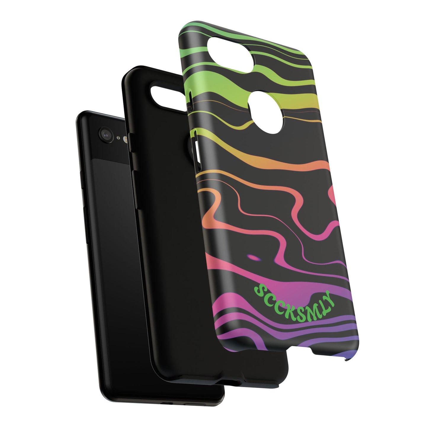 Dark Rainbow Phone Case For Google Pixel